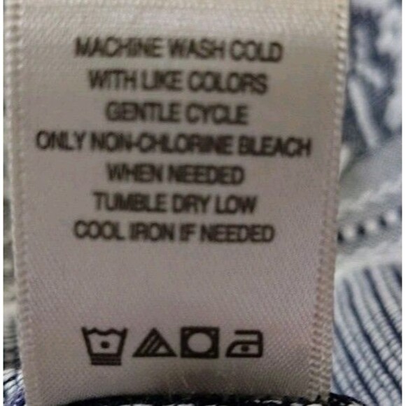 John Mark Dress Size L Embroidered Neck Tie Tier Ruffles 100% Cotton - Picture 11 of 11